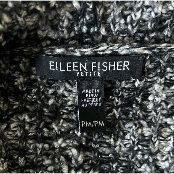 Eileen Fisher Medium Petite Alpaca Organic Cotton Cropped Cardigan Sweater - Picture 5 of 6